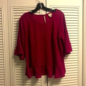 Pretty in pink blouse